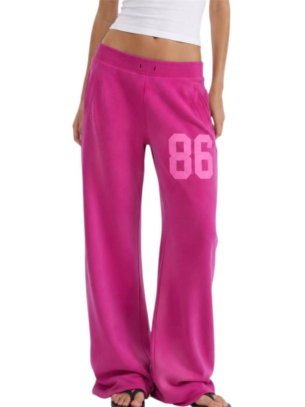 S Vintage Victoria’s Secret PINK Magenta Flare Sweatpants Y2K Balletcore Lounge